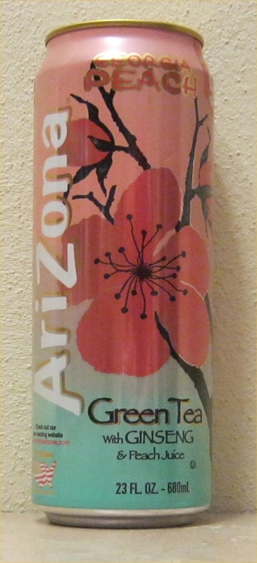 AriZona Green Tea with Ginseng & Peach Juice, 23 fl oz