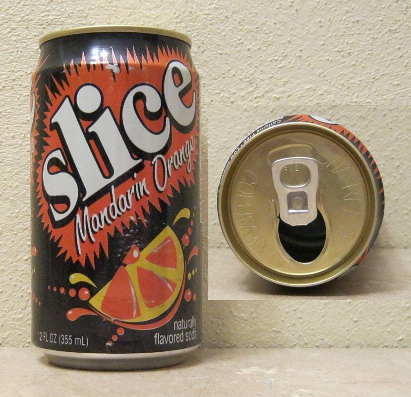 Mandarin Orange Slice Soda Pinback 3”